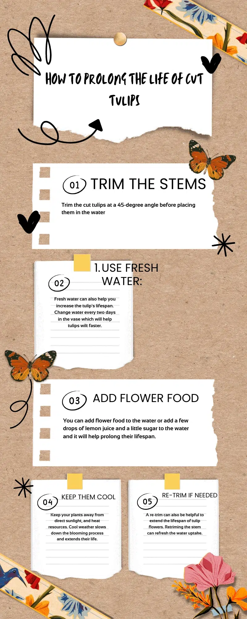 how to keep tulips alive longer